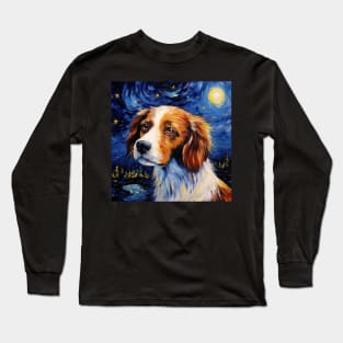 Kooikerhondje Starry Night Long Sleeve T-Shirt